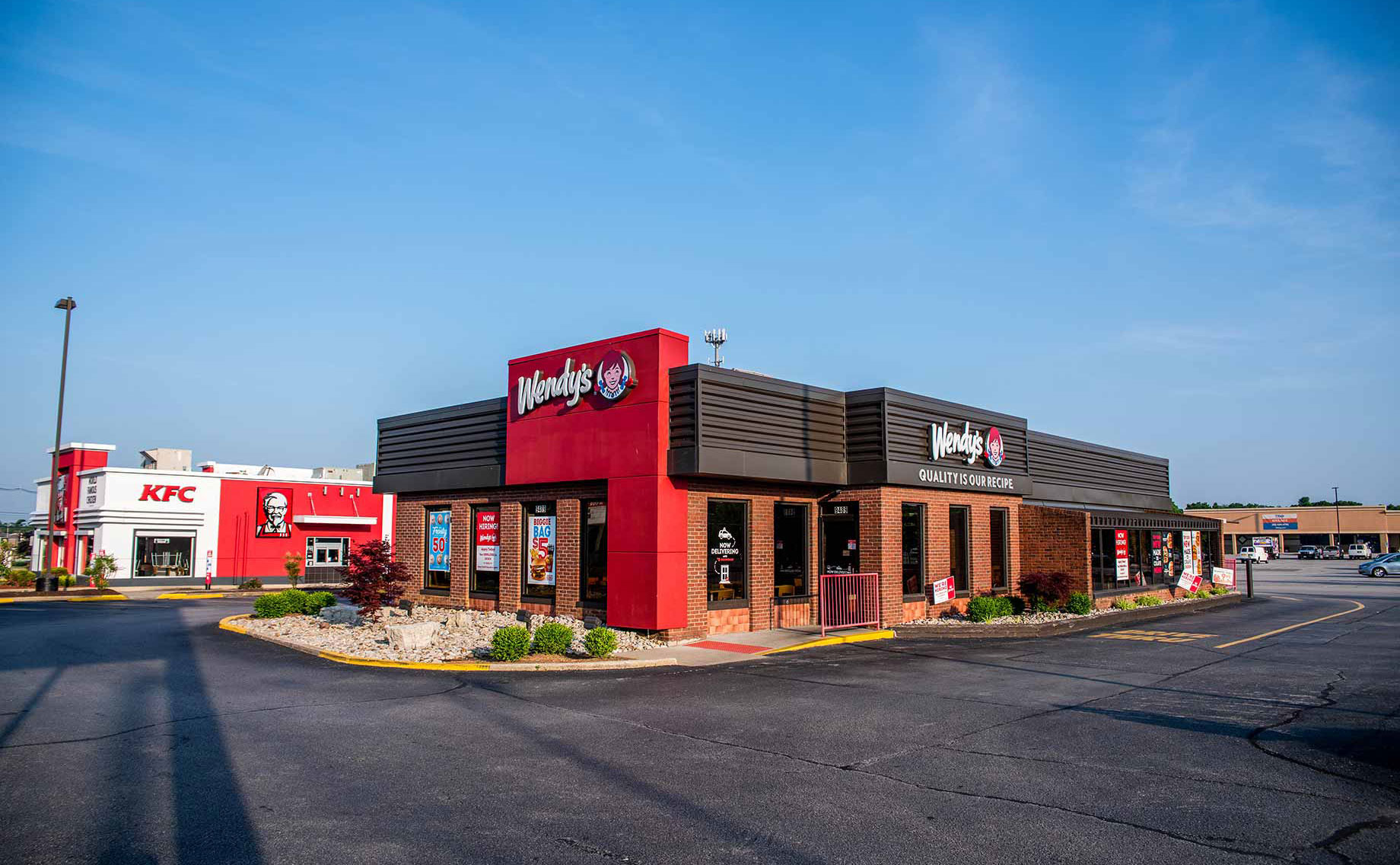 Wendy's restaurant at the Westport plaza